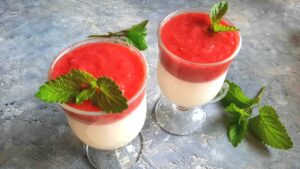 cukormentes panna cotta